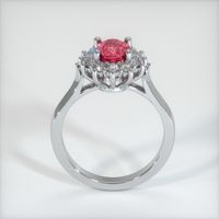 1.20 Ct. Pinkish Red Ruby Ring, 18K White Gold 3