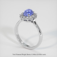 1.52 Ct. Sapphire Ring, 18K White Gold 2