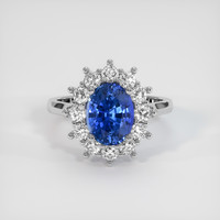2.48 Ct. Sapphire Ring, 18K White Gold 1