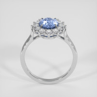2.08 Ct. Blue Sapphire Ring, 18K White Gold 3