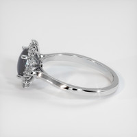 1.97 Ct. Sapphire Ring, 18K White Gold 4