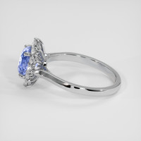 1.93 Ct. Blue Sapphire Ring, 18K White Gold 4