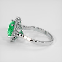 2.71 Ct. Emerald Ring, 18K White Gold 4