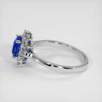 1.52 Ct. Blue Sapphire Ring, 18K White Gold 4