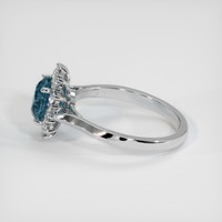 1.59 Ct. Sapphire Ring, 18K White Gold 4