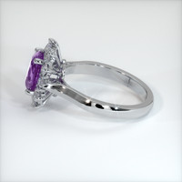 1.46 Ct. Sapphire Ring, 18K White Gold 4