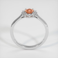 0.83 Ct. Sapphire Ring, 18K White Gold 3