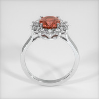 2.58 Ct. Orangish Brown Sapphire Ring, 18K White Gold 3