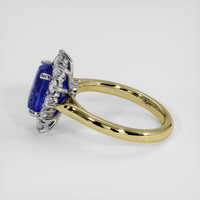 3.54 Ct. Color Change Sapphire Ring, 14K White & Yellow 4