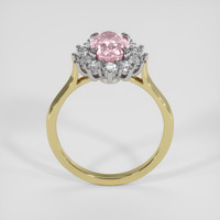 2.47 Ct. Padparadscha Sapphire Ring, 14K White & Yellow 3