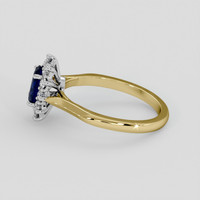 1.44 Ct. Blue Sapphire Ring, 14K White & Yellow 4