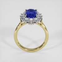 3.54 Ct. Color Change Sapphire Ring, 18K White & Yellow 3