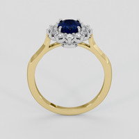 1.44 Ct. Blue Sapphire Ring, 18K White & Yellow 3