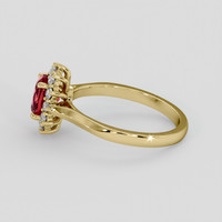 1.17 Ct. Ruby Ring, 10K Yellow Gold 4