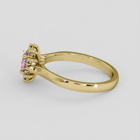 0.42 Ct. Bi Color Sapphire Ring, 10K Yellow Gold 4