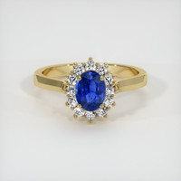 1.03 Ct. Sapphire Ring, 14K Yellow Gold 1