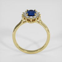 0.98 Ct. Blue Sapphire Ring, 14K Yellow Gold 3