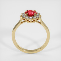 1.09 Ct. Ruby Ring, 14K Yellow Gold 3
