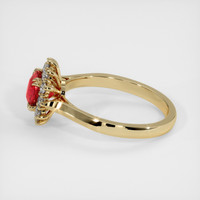1.09 Ct. Ruby Ring, 14K Yellow Gold 4