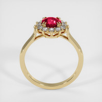 0.94 Ct. Ruby Ring, 14K Yellow Gold 3