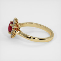 0.96 Ct. Ruby Ring, 14K Yellow Gold 4