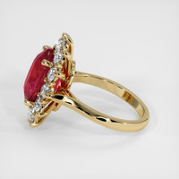 5.68 Ct. Ruby Ring, 14K Yellow Gold 4