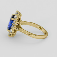 2.34 Ct. Blue Sapphire Ring, 14K Yellow Gold 4