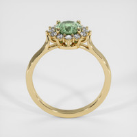 1.22 Ct. Green Sapphire Ring, 14K Yellow Gold 3