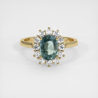 1.65 Ct. Sapphire Ring, 14K Yellow Gold 1