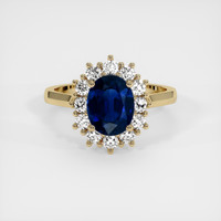 3.83 Ct. Sapphire Ring, 14K Yellow Gold 1