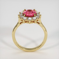 2.39 Ct. Reddish Pink Sapphire Ring, 14K Yellow Gold 3
