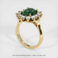 3.90 Ct. Sapphire Ring, 14K Yellow Gold 2