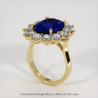 5.75 Ct. Sapphire Ring, 18K Yellow Gold 2