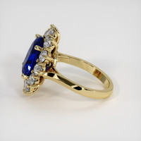 5.75 Ct. Blue Sapphire Ring, 18K Yellow Gold 4