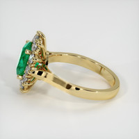 2.12 Ct. Emerald Ring, 18K Yellow Gold 4