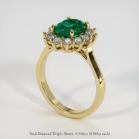 1.84 Ct. Emerald Ring, 18K Yellow Gold 2