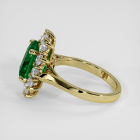 2.92 Ct. Emerald Ring, 18K Yellow Gold 4