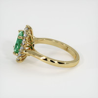 1.13 Ct. Emerald Ring, 18K Yellow Gold 4