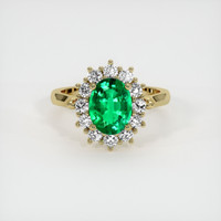 Emerald Ring 1.00 Ct., 18K Yellow Gold Preview