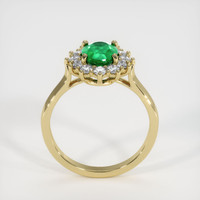 1.09 Ct. Emerald Ring, 18K Yellow Gold 3