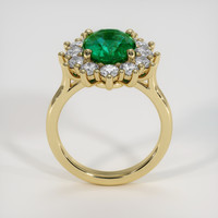 3.10 Ct. Emerald Ring, 18K Yellow Gold 3