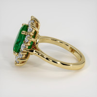 3.10 Ct. Emerald Ring, 18K Yellow Gold 4
