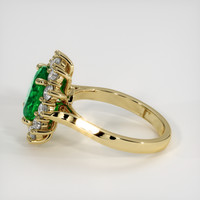 2.23 Ct. Emerald Ring, 18K Yellow Gold 4