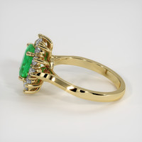 1.42 Ct. Emerald Ring, 18K Yellow Gold 4