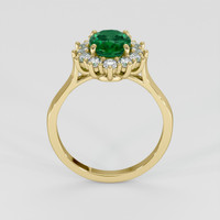 1.89 Ct. Emerald Ring, 18K Yellow Gold 3