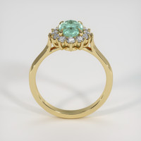 0.66 Ct. Emerald Ring, 18K Yellow Gold 3