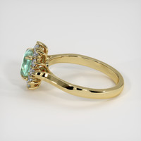 0.66 Ct. Emerald Ring, 18K Yellow Gold 4