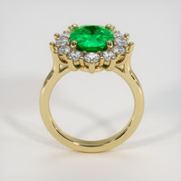2.03 Ct. Emerald Ring, 18K Yellow Gold 3