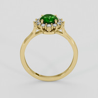 0.97 Ct. Green Demantoid Garnet Ring, 18K Yellow Gold 3