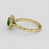 0.97 Ct. Green Demantoid Garnet Ring, 18K Yellow Gold 4